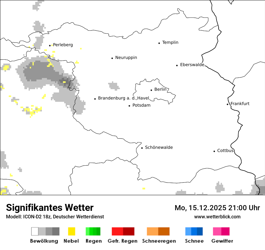 Modellkarten Signifikantes Wetter