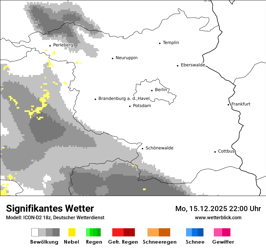 Modellkarten Signifikantes Wetter