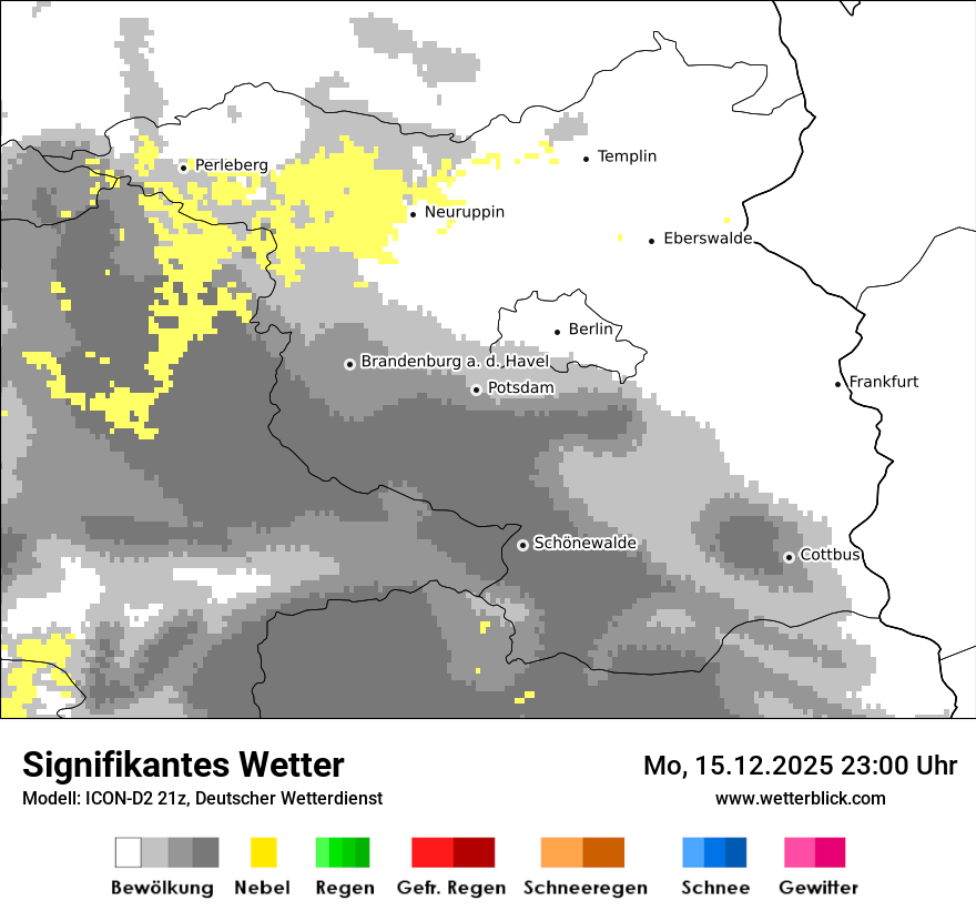 Modellkarten Signifikantes Wetter