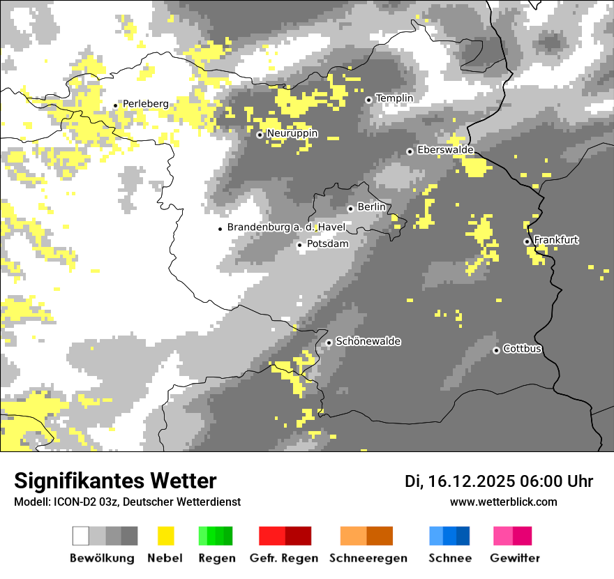 Modellkarten Signifikantes Wetter