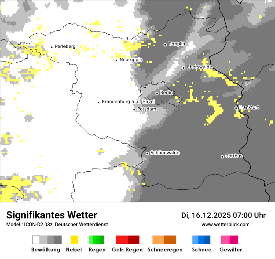Modellkarten Signifikantes Wetter
