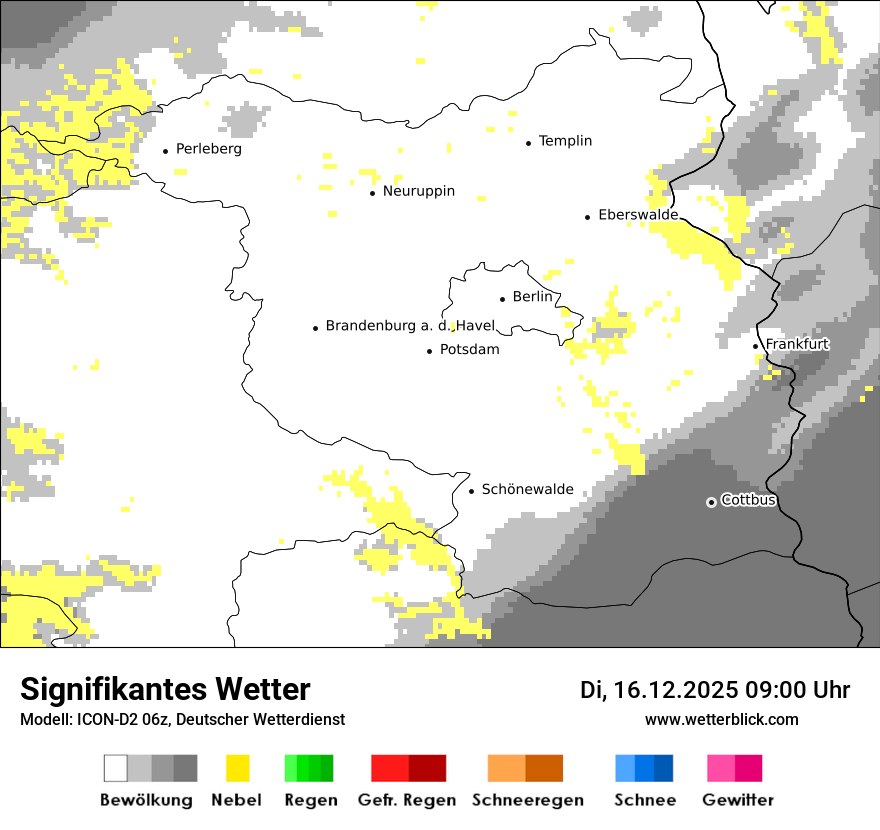 Modellkarten Signifikantes Wetter