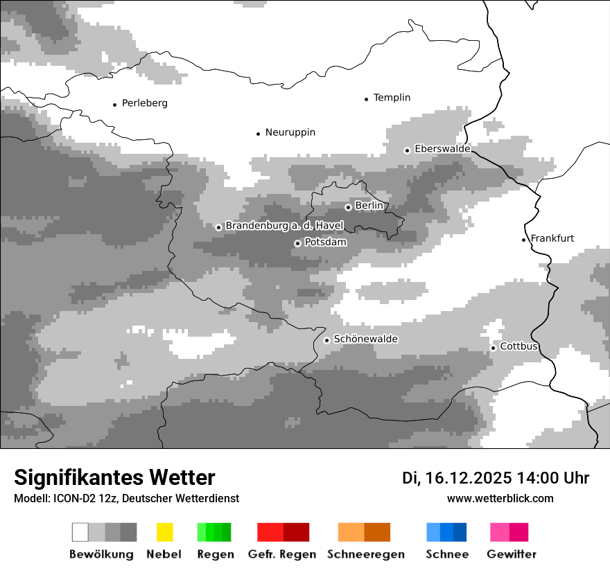 Modellkarten Signifikantes Wetter