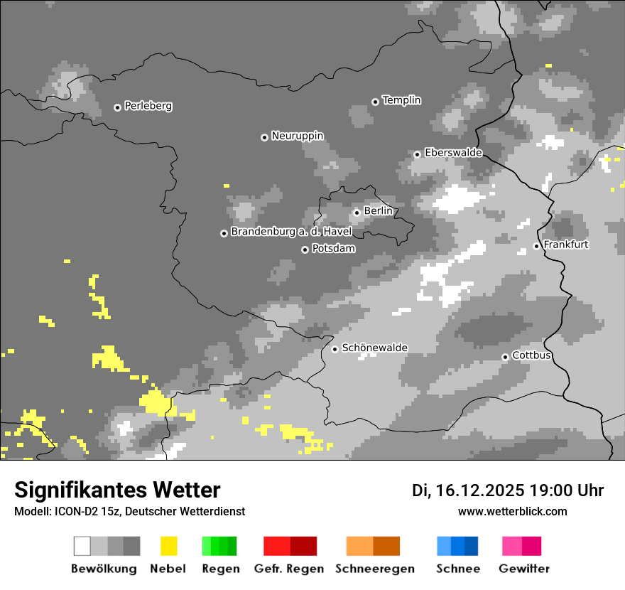 Modellkarten Signifikantes Wetter