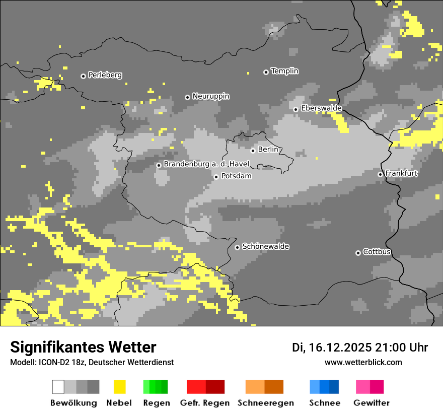 Modellkarten Signifikantes Wetter