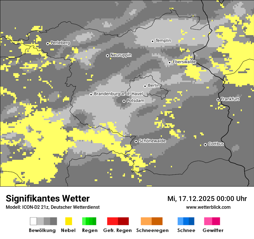 Modellkarten Signifikantes Wetter