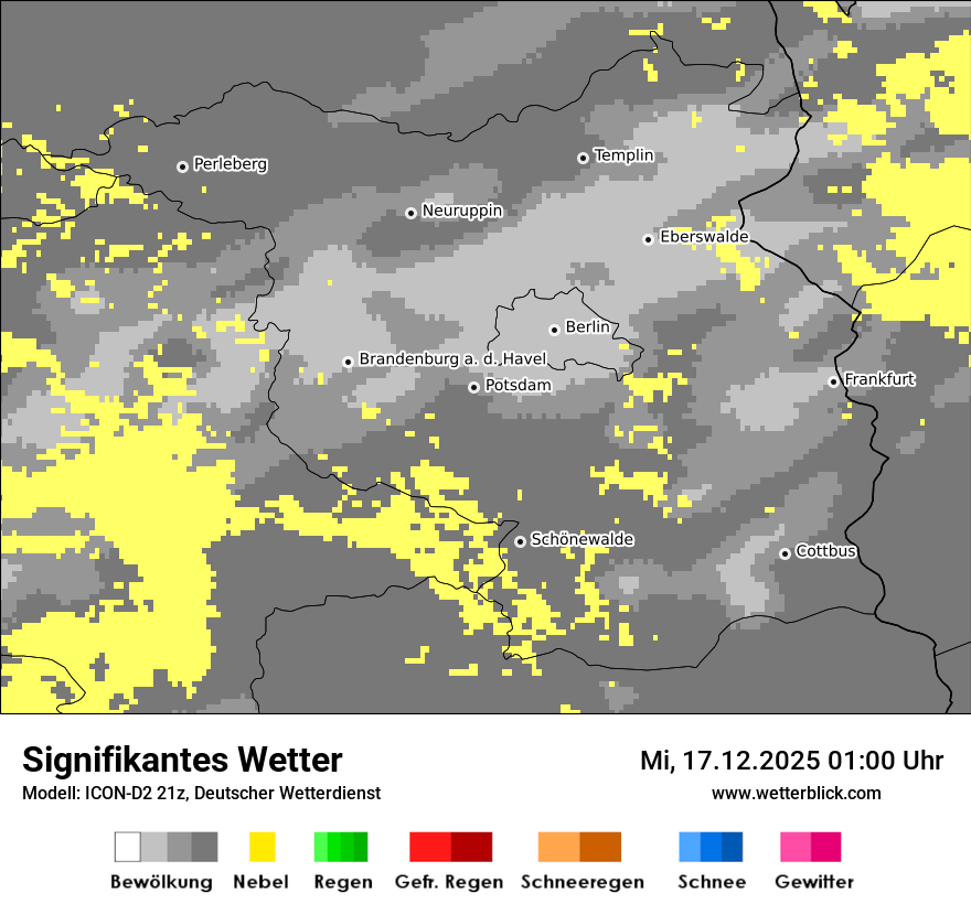 Modellkarten Signifikantes Wetter