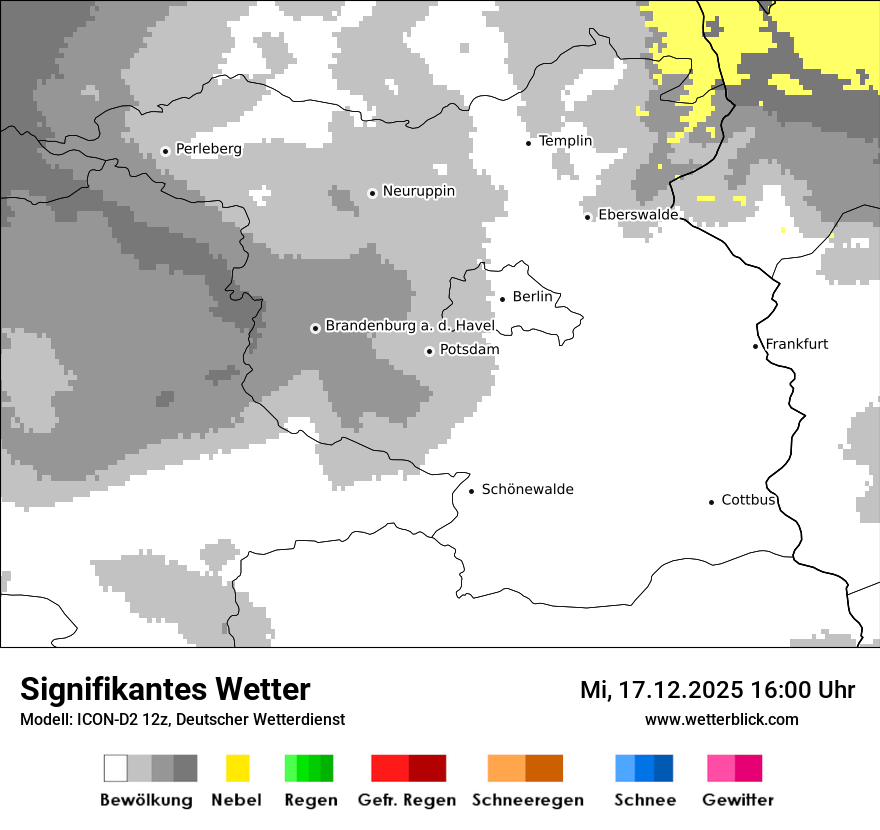 Modellkarten Signifikantes Wetter