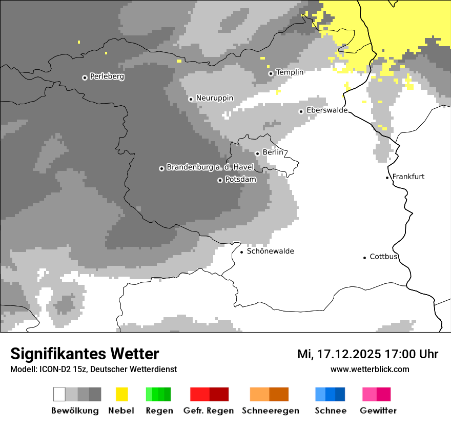 Modellkarten Signifikantes Wetter