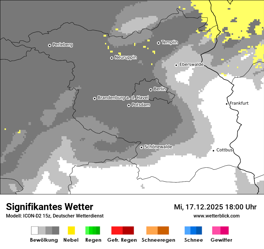 Modellkarten Signifikantes Wetter