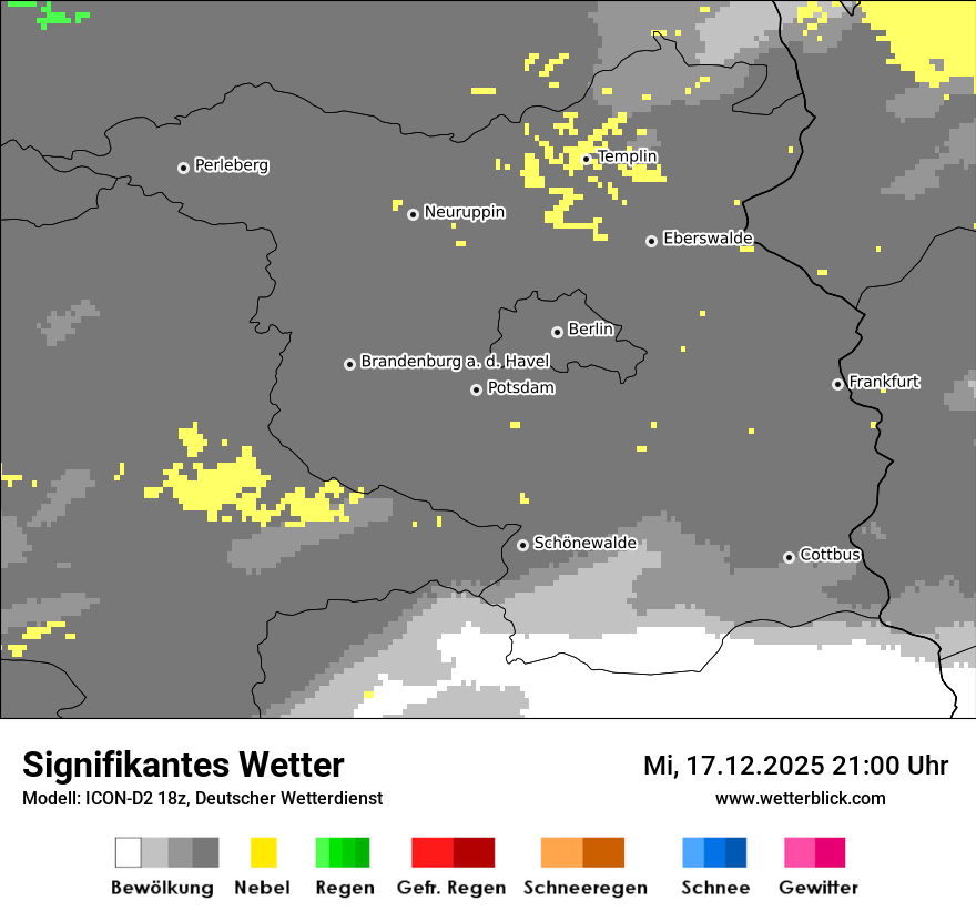 Modellkarten Signifikantes Wetter