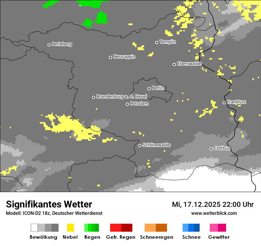 Modellkarten Signifikantes Wetter