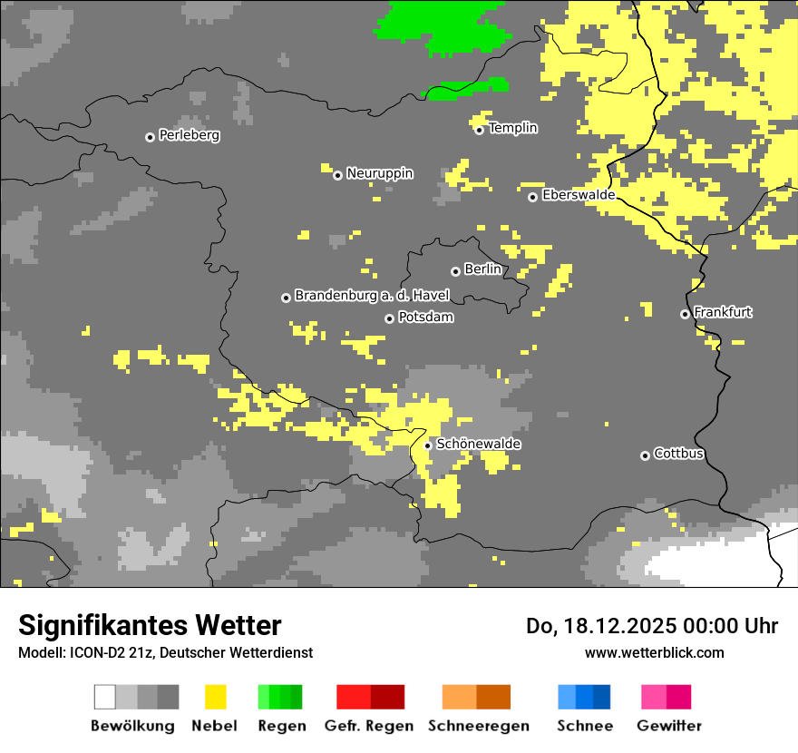 Modellkarten Signifikantes Wetter