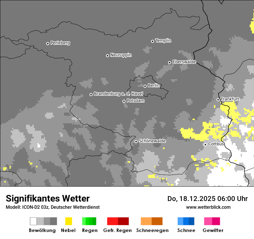 Modellkarten Signifikantes Wetter