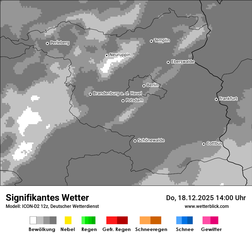 Modellkarten Signifikantes Wetter