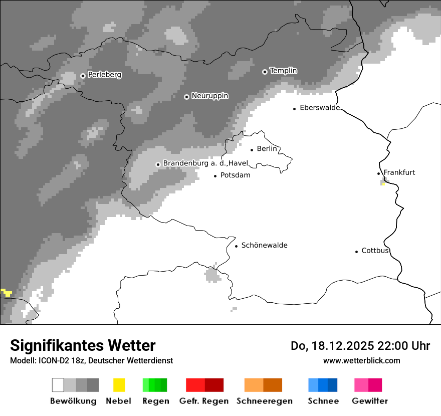 Modellkarten Signifikantes Wetter