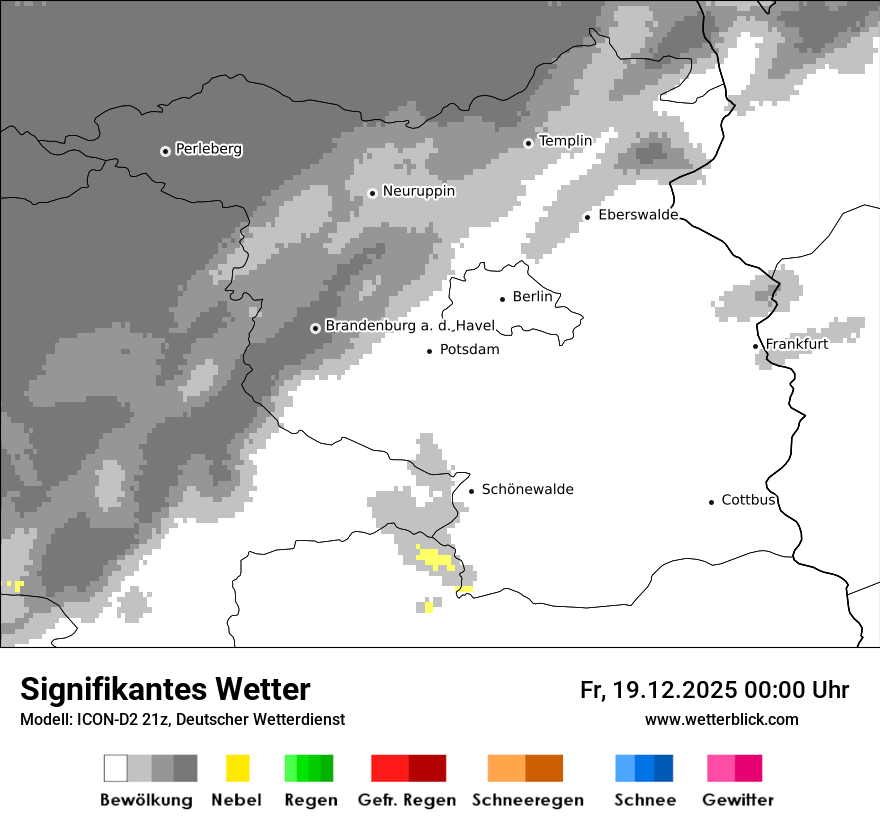 Modellkarten Signifikantes Wetter