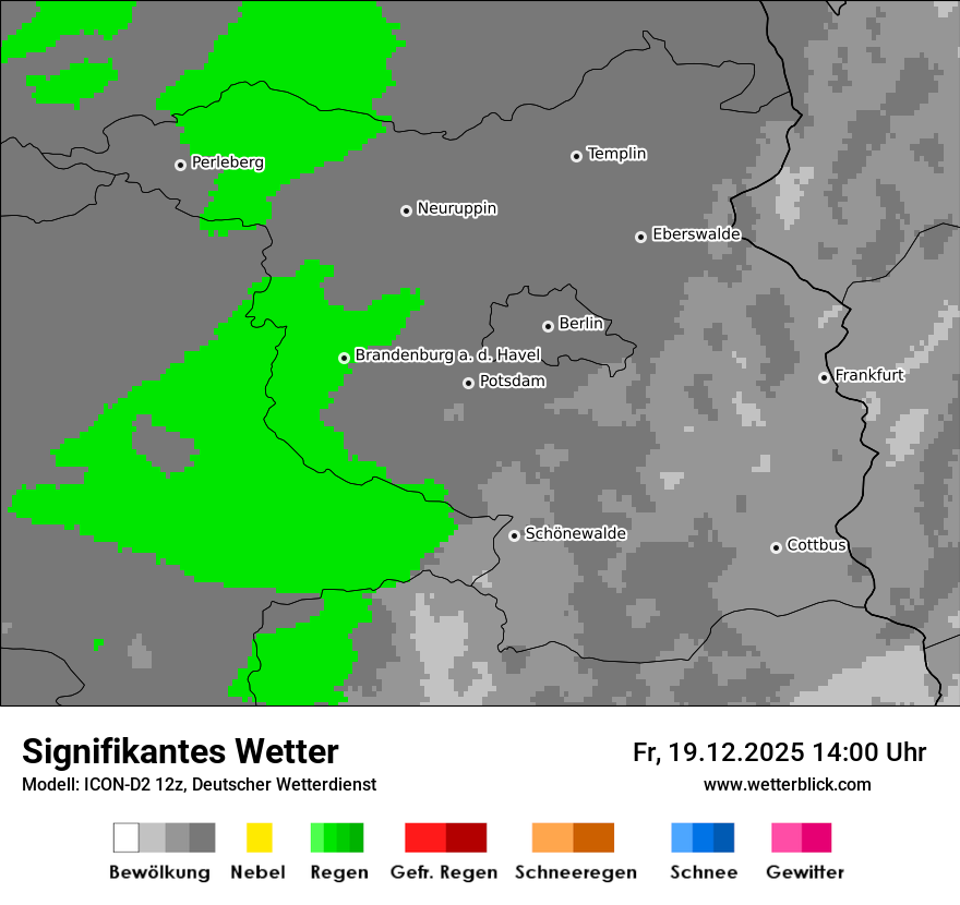 Modellkarten Signifikantes Wetter