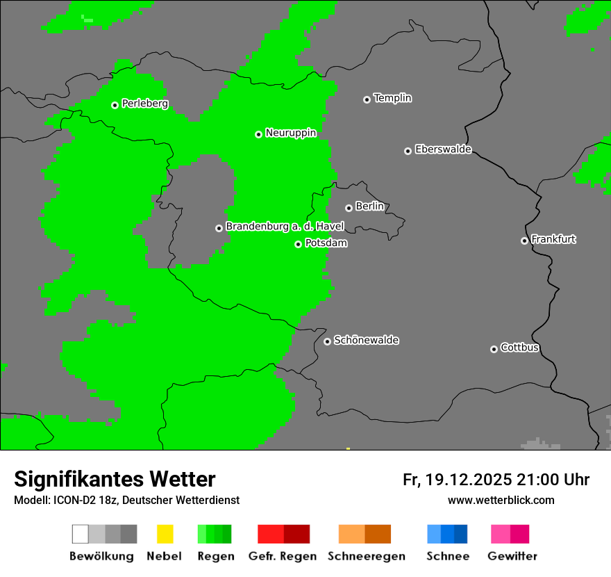 Modellkarten Signifikantes Wetter