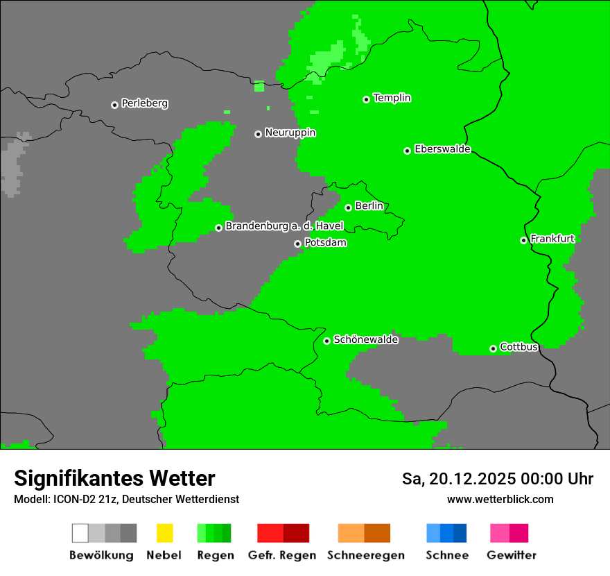 Modellkarten Signifikantes Wetter