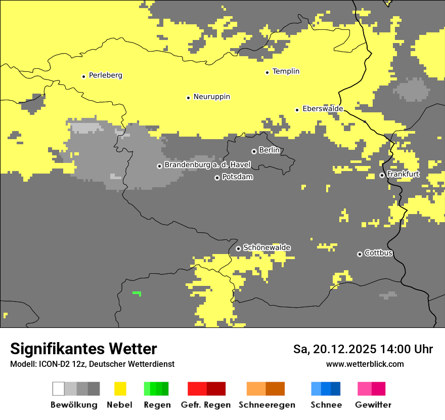 Modellkarten Signifikantes Wetter