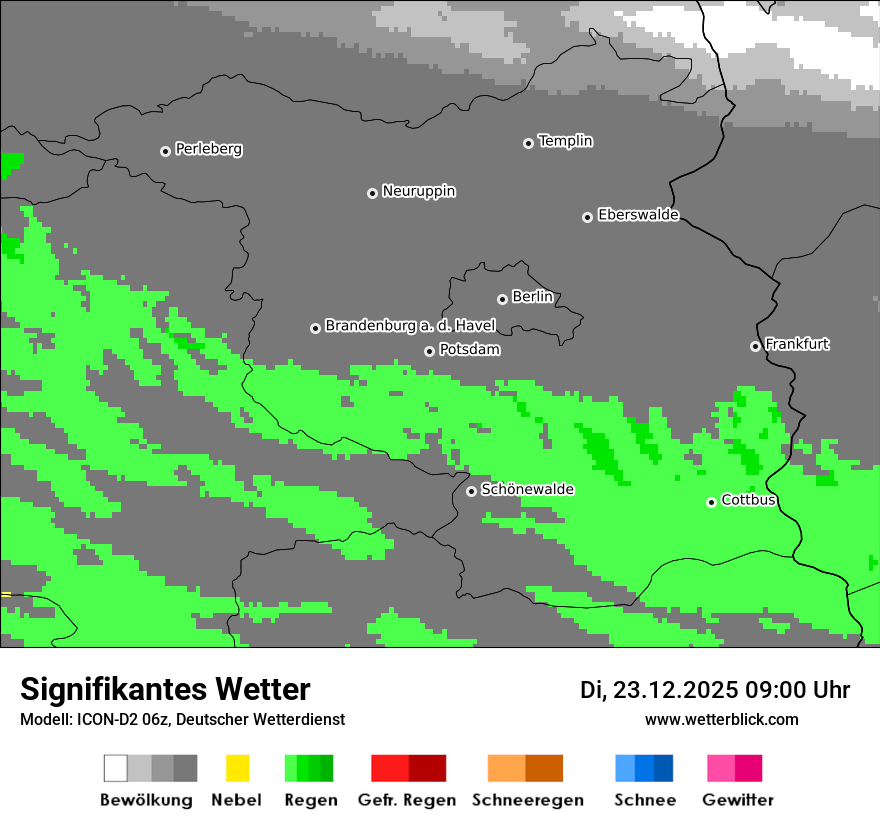 Modellkarten Signifikantes Wetter