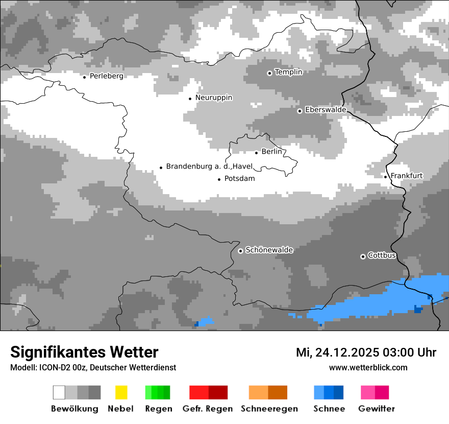 Modellkarten Signifikantes Wetter