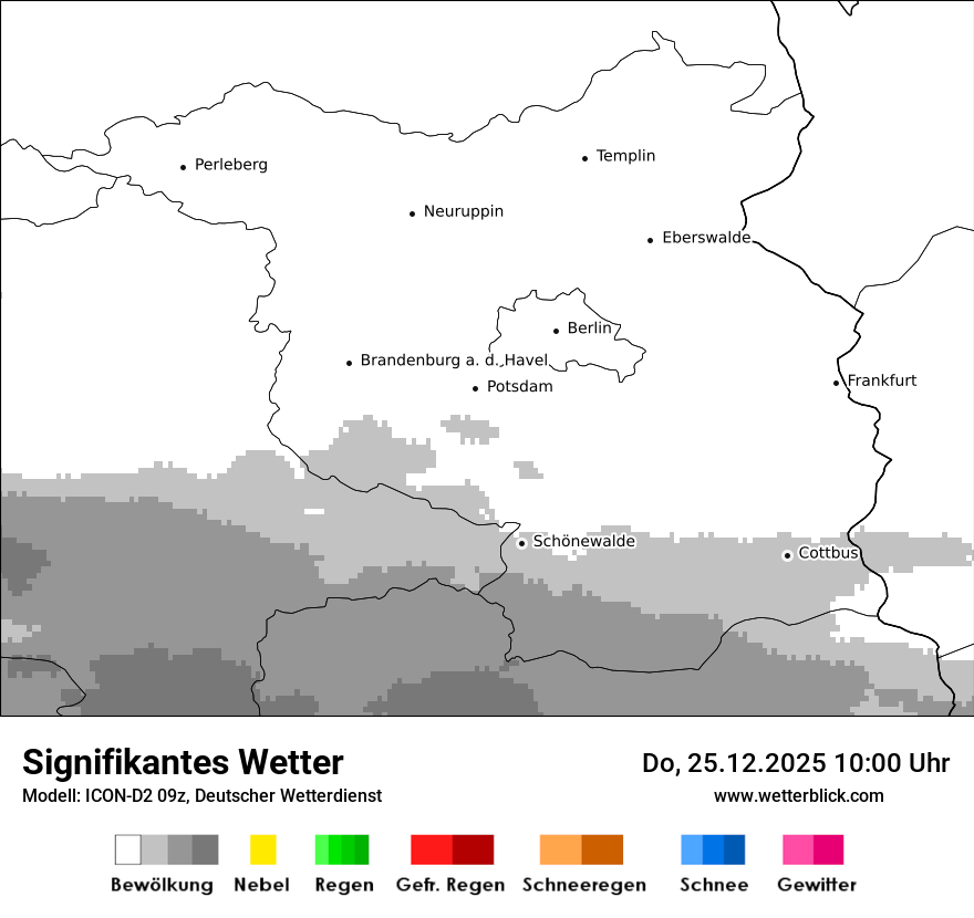 Modellkarten Signifikantes Wetter