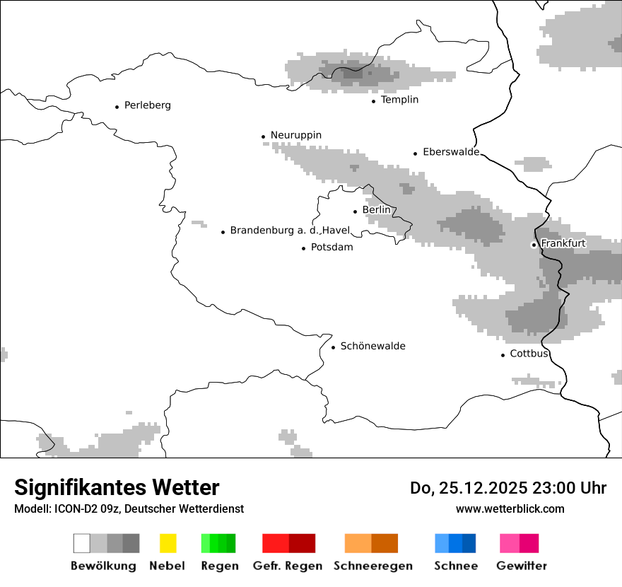 Modellkarten Signifikantes Wetter