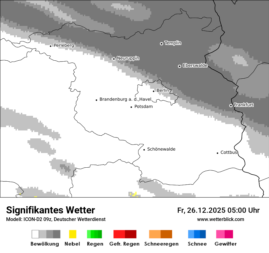 Modellkarten Signifikantes Wetter