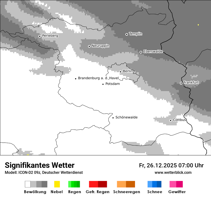 Modellkarten Signifikantes Wetter