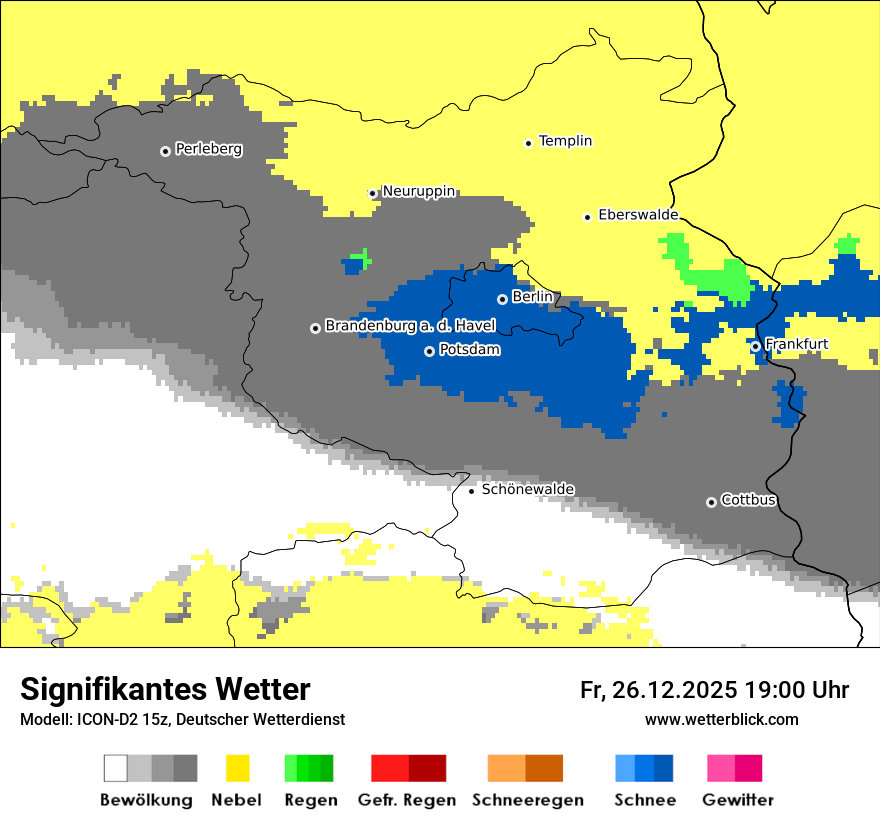 Modellkarten Signifikantes Wetter