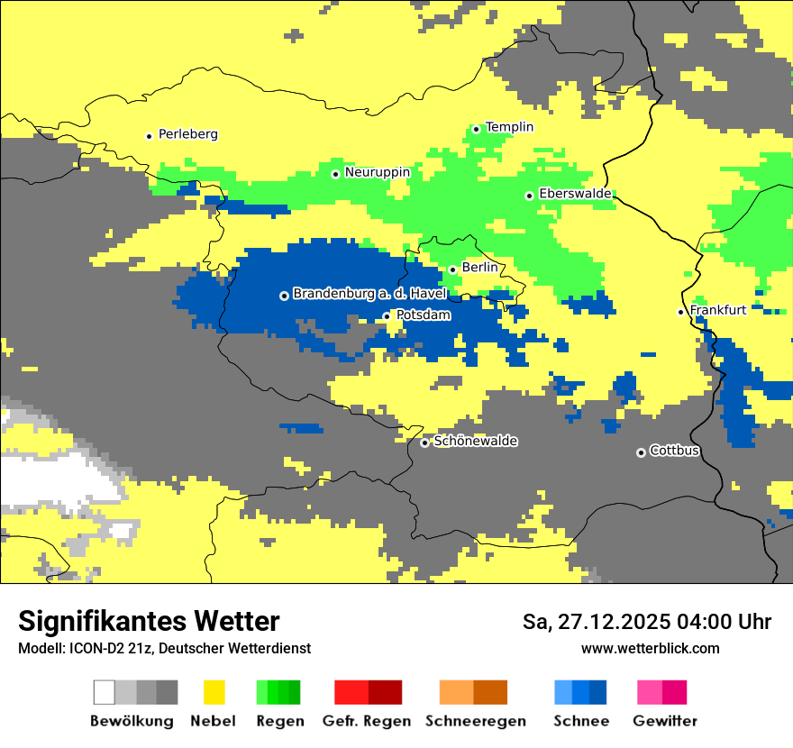 Modellkarten Signifikantes Wetter