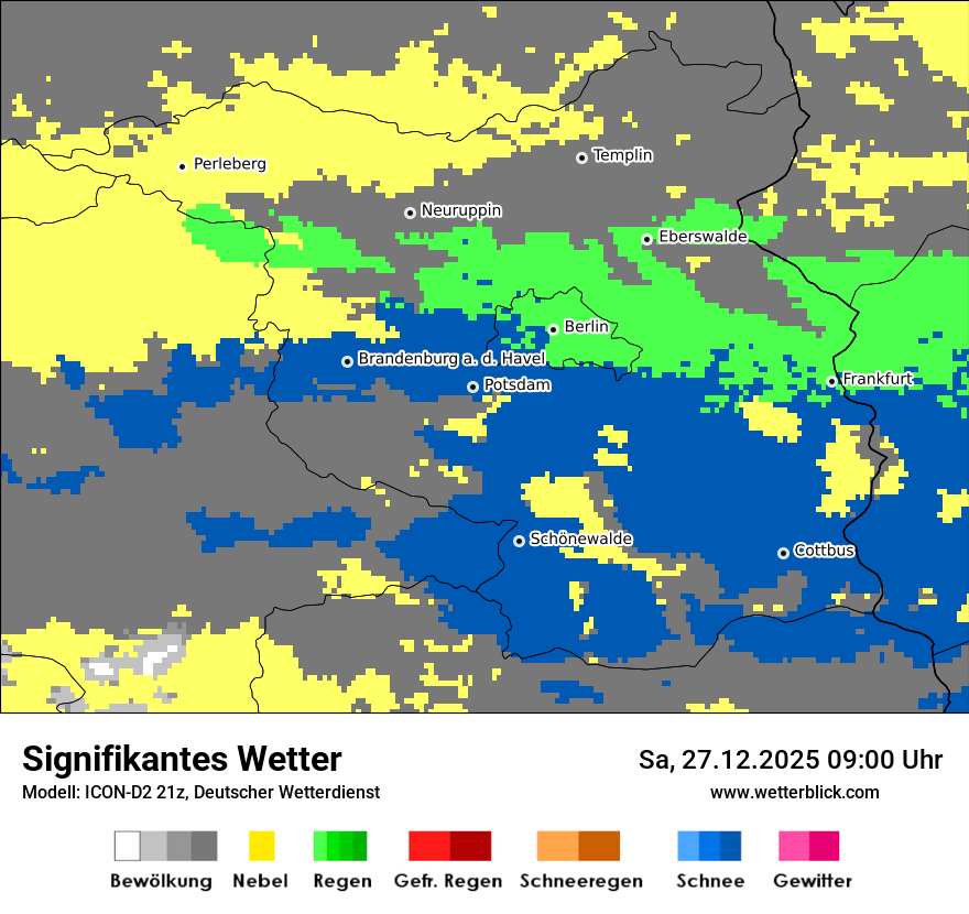 Modellkarten Signifikantes Wetter