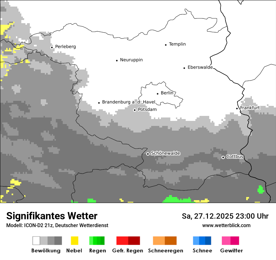 Modellkarten Signifikantes Wetter