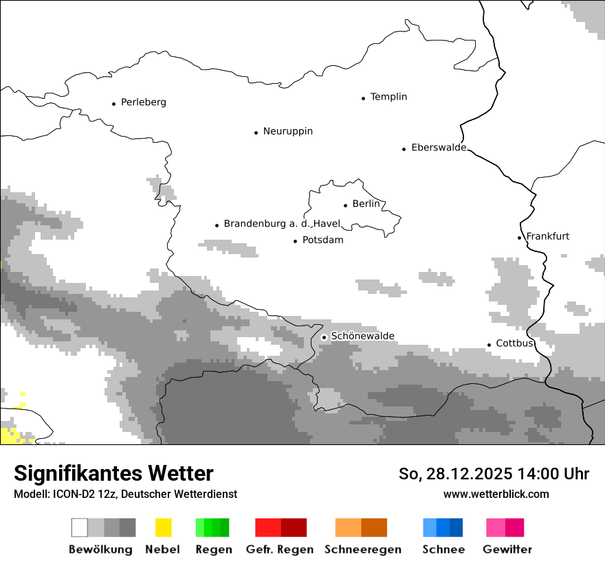 Modellkarten Signifikantes Wetter