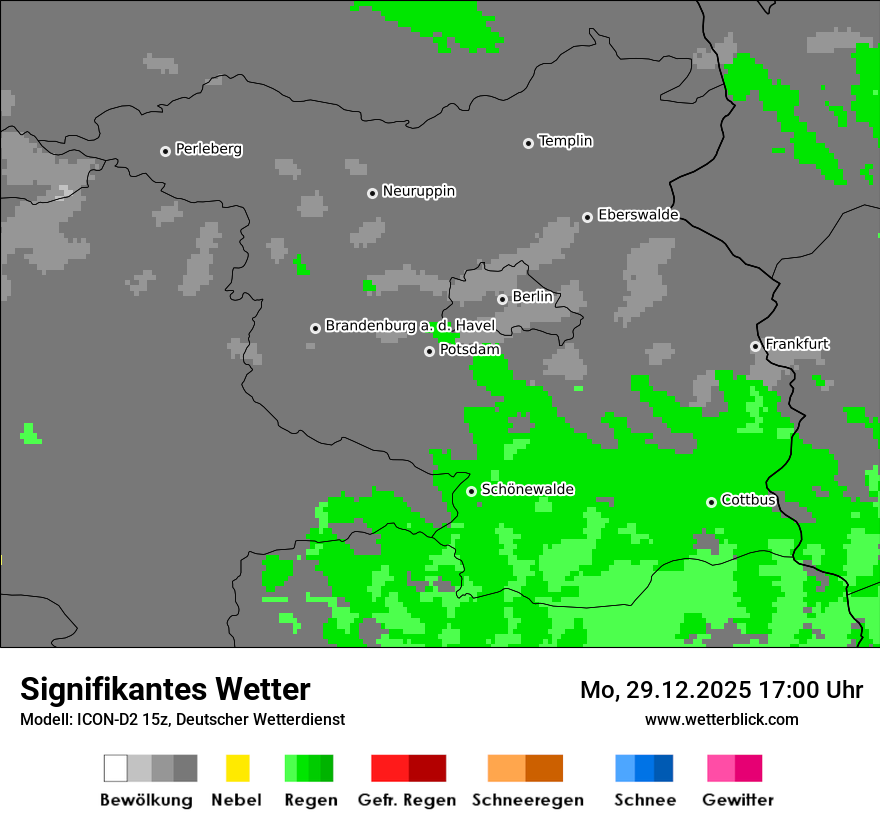 Modellkarten Signifikantes Wetter