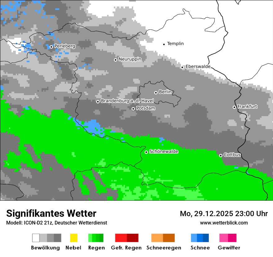Modellkarten Signifikantes Wetter