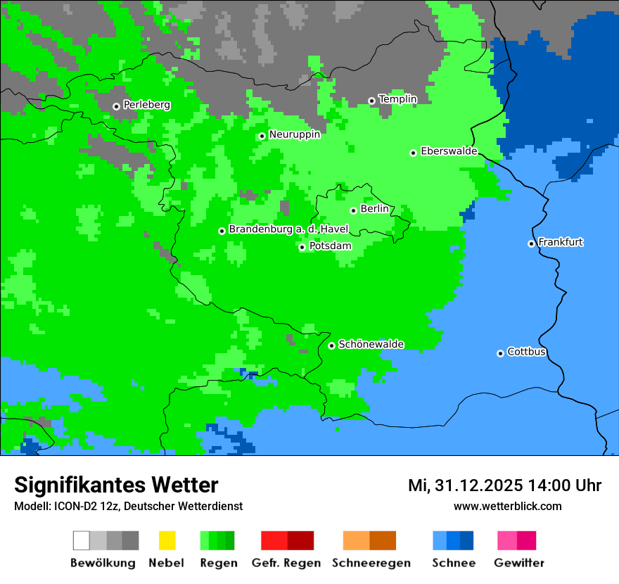 Modellkarten Signifikantes Wetter