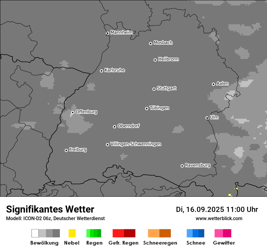 Modellkarten Signifikantes Wetter