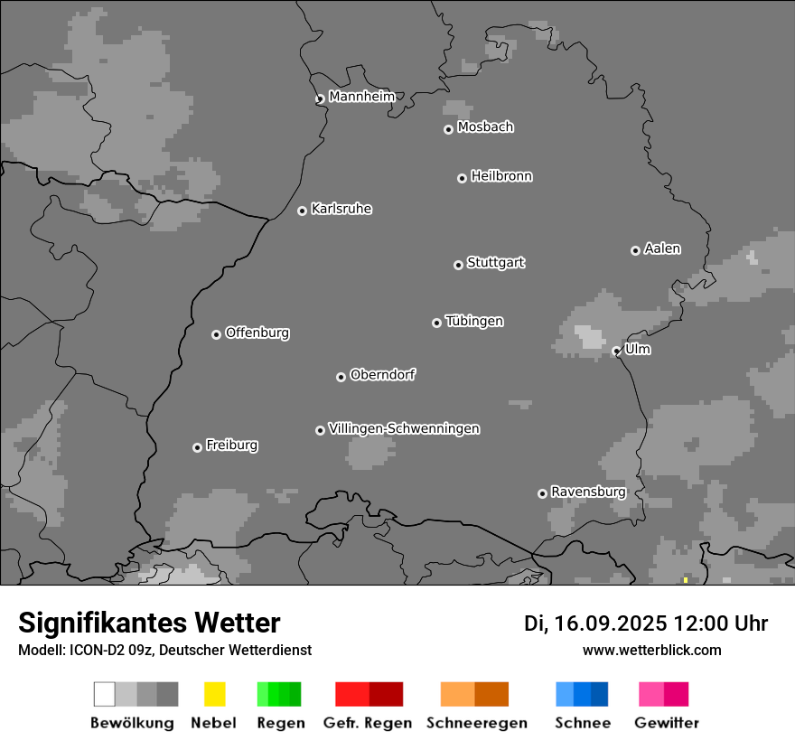 Modellkarten Signifikantes Wetter