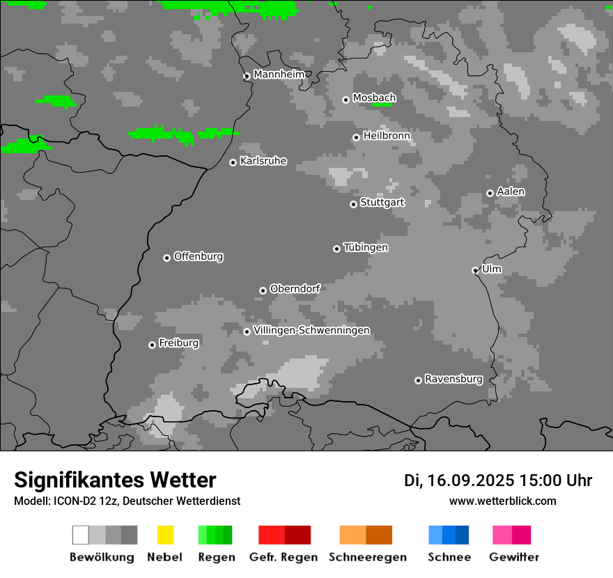 Modellkarten Signifikantes Wetter