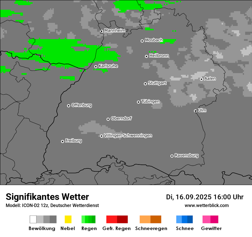 Modellkarten Signifikantes Wetter