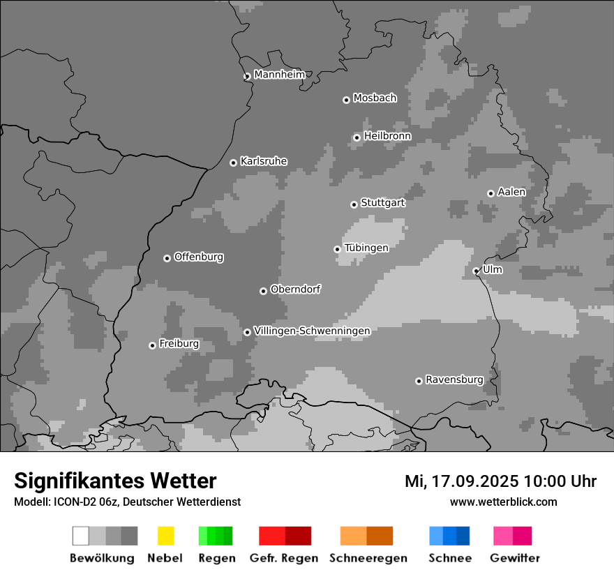 Modellkarten Signifikantes Wetter