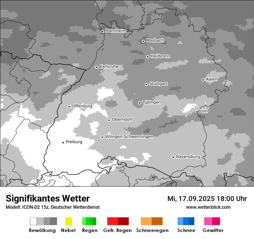 Modellkarten Signifikantes Wetter