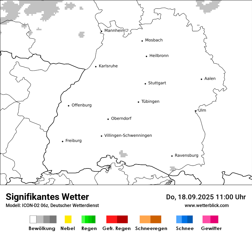 Modellkarten Signifikantes Wetter
