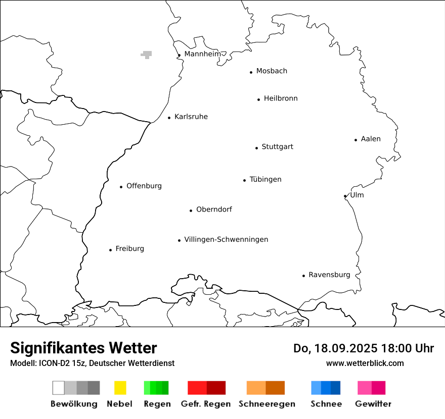 Modellkarten Signifikantes Wetter