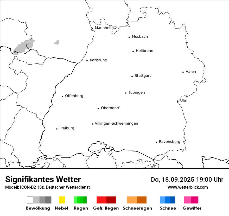 Modellkarten Signifikantes Wetter