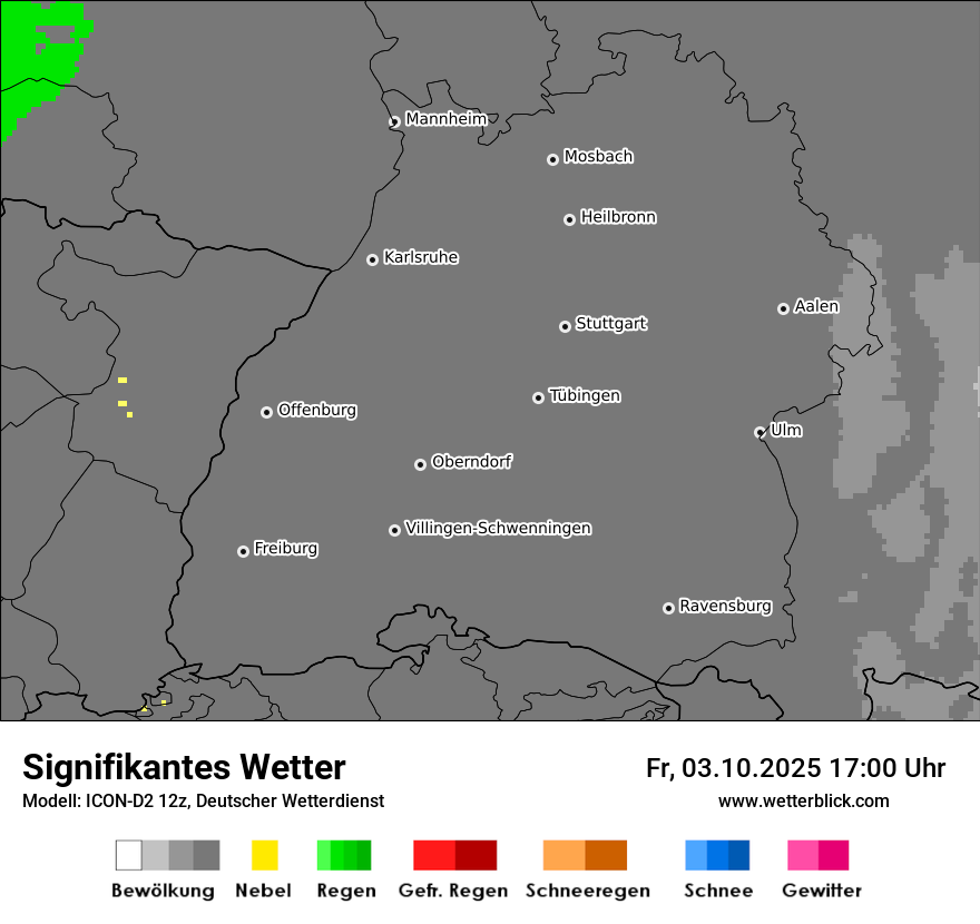 Modellkarten Signifikantes Wetter