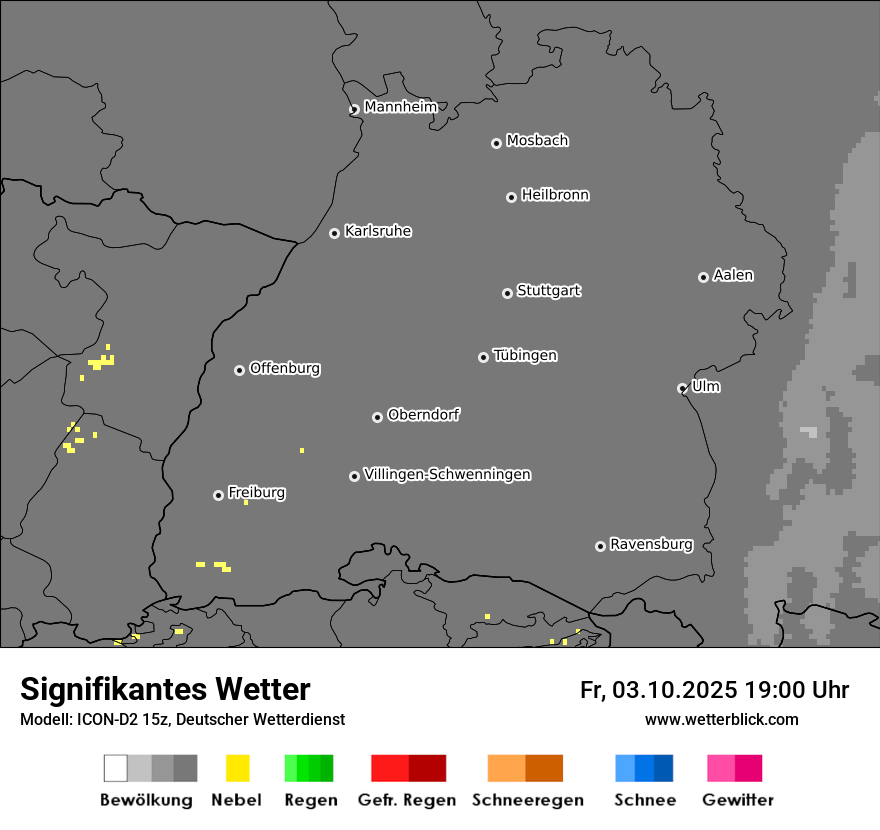 Modellkarten Signifikantes Wetter